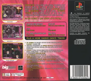 Dance - UK (UK) box cover back